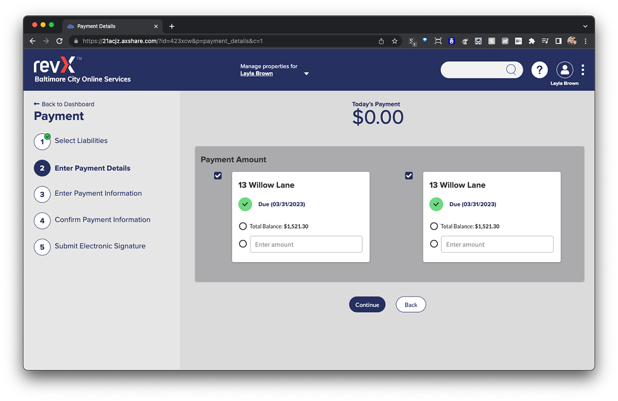 Enter Payment Details